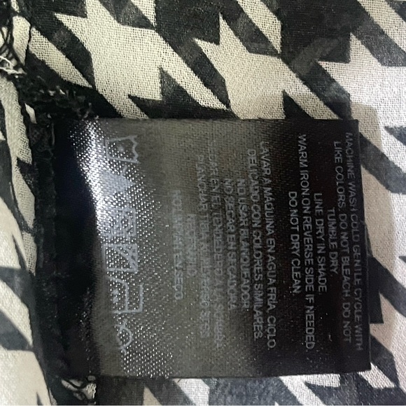 Kardashian Kollection Black White Houndstooth Sheer Dress XS - Picture 9 of 10